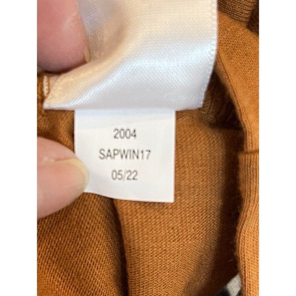 Aeropostale tee shirt Mens Orange and Navy Blue stripe with Logo NWT Size Med - Picture 5 of 7